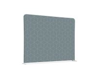 Textil Raumteiler 200-150 Doppel Hexagon Grau