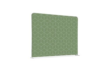Textile Room Divider EU 200-150 Double Hex. Green I16