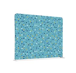 Cloison déco verticale en tissu motif points couleur