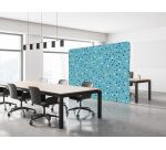 Textile Room Divider EU 200-150 Double Dots Blue I1