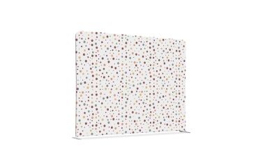 Textil Raumteiler 200-150 Doppel Punkte Farbe Erde