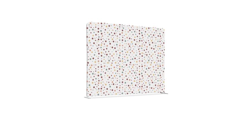 Textile Room Divider EU 200-150 Double Dots Earth I2