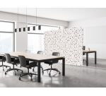 Textile Room Divider EU 200-150 Double Dots Earth I2