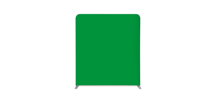 Zipper-Wall Straight Basic 200 x 230 cm Fond Vert Chroma Key