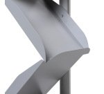 Zig Zag Brochure Stand 6x A4 Argent