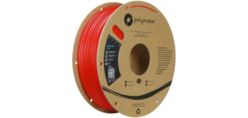 Polymaker PA02004 3D-printmateriaal Polymelkzuur Rood 1 kg