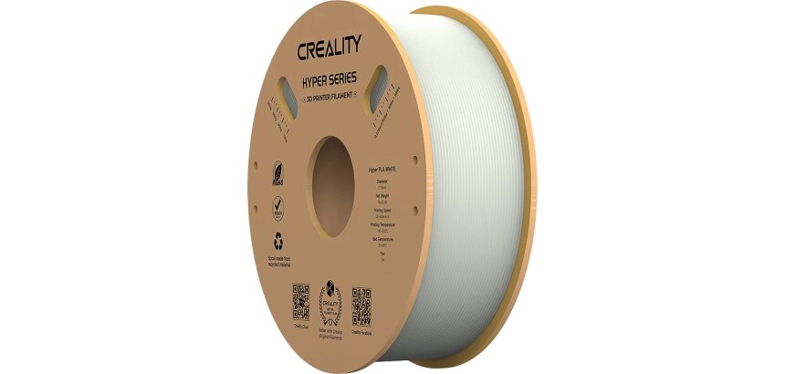 Creality Hyper PLA 3D Filament 1.75mm White 1kg
