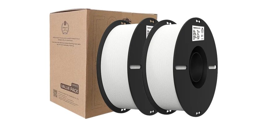 Creality 3D Filament PLA+ 1.75mm White 2x 1kg