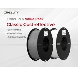 Creality 3D Filament PLA 1.75mm White + Gray 1kg