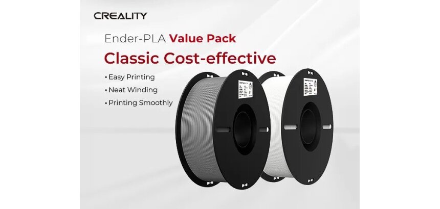 Creality 3D Filament PLA 1.75mm White + Gray 1kg