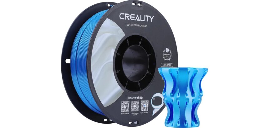 Filament 3D Creality PLA 1.75mm Silk bleu 1kg