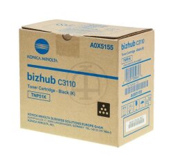 A0X5155 KONICA BIZHUB C3110 Toner Black  5000Pages TNP51K