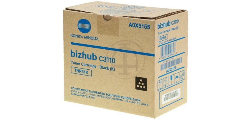 DE_A0X5155 KONICA BIZHUB C3110 TONER BLACK