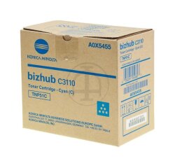 A0X5455 KONICA BIZHUB C3110 Toner Cyan  5000Pages TNP51C