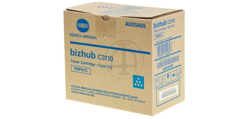 A0X5455 KONICA BIZHUB C3110 Toner Cyan  5000pag. TNP51C
