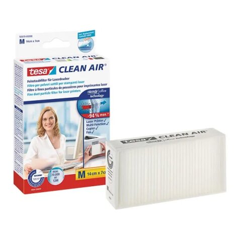 TESA CLEAN AIR FEINSTAUBFILTER GR M  5037900 for Laserdrucker 14x7cm