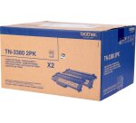 TN3380TWIN BROTHER HL5440 Toner Zwart(2)Hoge Capaciteit   2x8000pag. Hoge Capaciteit