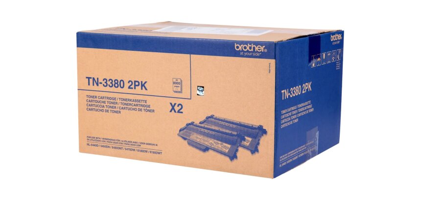 TN3380TWIN BROTHER HL5440 Toner Noir(2)Haute Capacité   2x8000Pages Haute Capacité