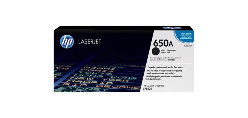 HP 650A - Schwarz - original - LaserJet - Tonerpatrone (CE270A)