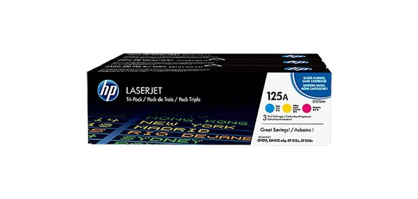 HP 125A - 3er-Pack - Gelb, Cyan, Magenta - original - LaserJet - Tonerpatrone (CE259AM)