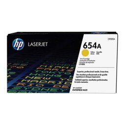 HP 654A - yellow - original - LaserJet - toner cartridge (CF332A)