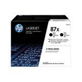 HP 87X - 2-pack - High Yield - black - original - LaserJet - toner cartridge (CF287XD)