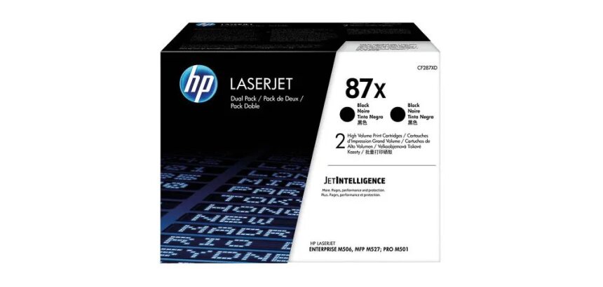 HP 87X - 2er-Pack - Hohe Ergiebigkeit - Schwarz - original - LaserJet - Tonerpatrone (CF287XD)