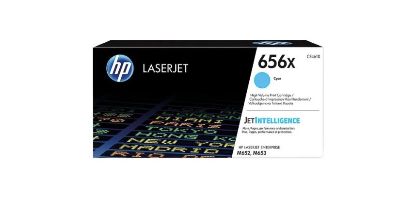 HP 656X - hoog rendement - cyaan - origineel - LaserJet - tonercartridge (CF461X)