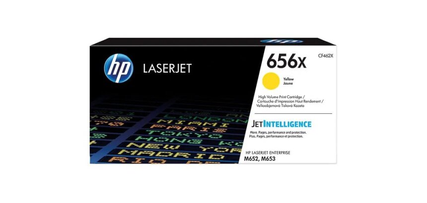 HP 656X - High Yield - yellow - original - LaserJet - toner cartridge (CF462X)