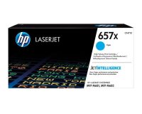 HP 657X - High Yield - cyan - original - LaserJet - toner cartridge (CF471X)