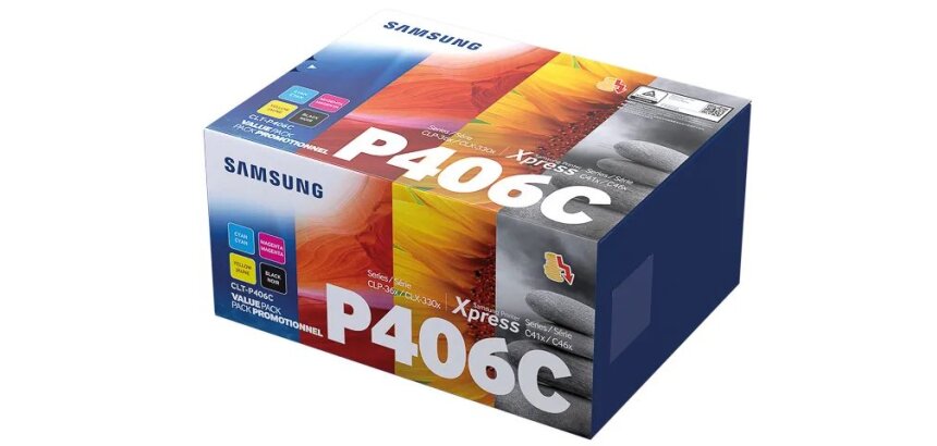 Samsung CLT-P406C - 4-pack - black, yellow, cyan, magenta - original - toner cartridge (SU375A)