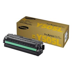 Samsung CLT-Y505L - hoog rendement - geel - origineel - tonercartridge (SU512A)