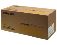 Samsung CLT-Y603L - High Yield - yellow - original - toner cartridge (SU557A)