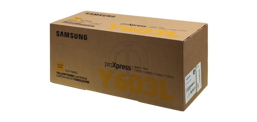Samsung CLT-Y603L - à rendement élevé - jaune - original - cartouche de toner (SU557A)