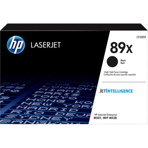 CF289X HP LJM507 Toner Zwart Hoge Capaciteit  HP89X 10.000pag. Hoge Capaciteit