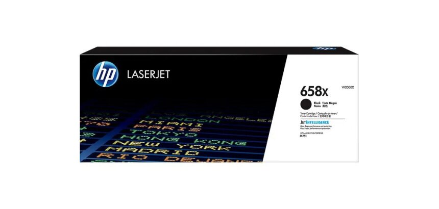 W2000X HP CLJM751 Toner Zwart Hoge Capaciteit  HP658X 33.000pag. Hoge Capaciteit