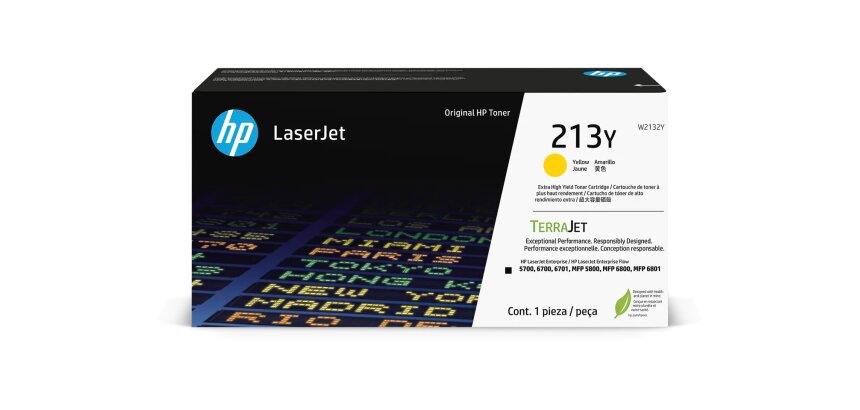 Cartouche toner HP W2132Y 213Y jaune