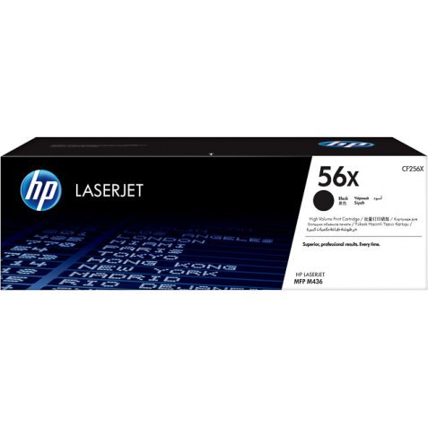 HP 56x - à rendement élevé - noir - originale - LaserJet - cartouche de toner (CF256X)