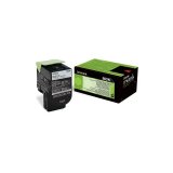 Lexmark 802K - noir - original - cartouche de toner - LCCP, LRP