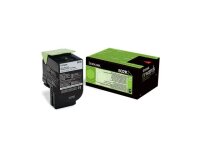Lexmark 802K - black - original - toner cartridge - LCCP, LRP