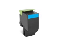 Lexmark 802XC - Extra High Yield - cyan - original - toner cartridge - LCCP, LRP