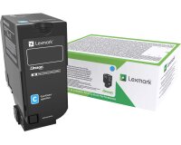 Lexmark - cyan - original - cartouche de toner - LCCP, LRP, Entreprise Lexmark