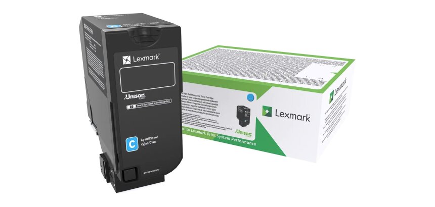 Lexmark - cyan - original - cartouche de toner - LCCP, LRP, Entreprise Lexmark