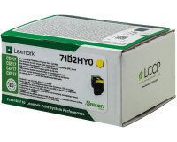 Lexmark X417 - hoog rendement - geel - origineel - tonercartridge - LCCP, LRP