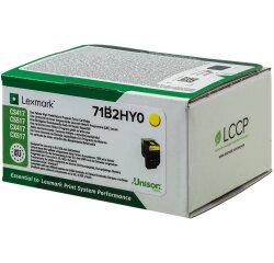 Lexmark X417 - High Yield - yellow - original - toner cartridge - LCCP, LRP