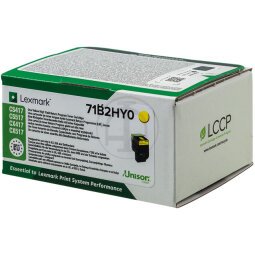 Lexmark X417 - High Yield - yellow - original - toner cartridge - LCCP, LRP