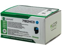 Lexmark X417 - hoog rendement - cyaan - origineel - tonercartridge - LCCP, LRP