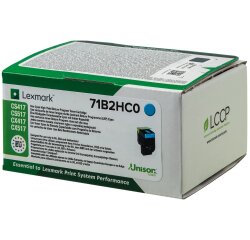 Lexmark X417 - High Yield - cyan - original - toner cartridge - LCCP, LRP