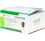 Lexmark - Extra High Capacity - cyan - original - toner cartridge - LCCP, LRP