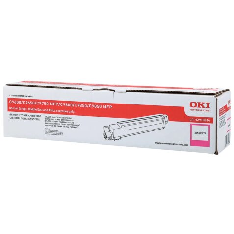 42918914 OKI C9600 Toner Magenta  15.000Pages